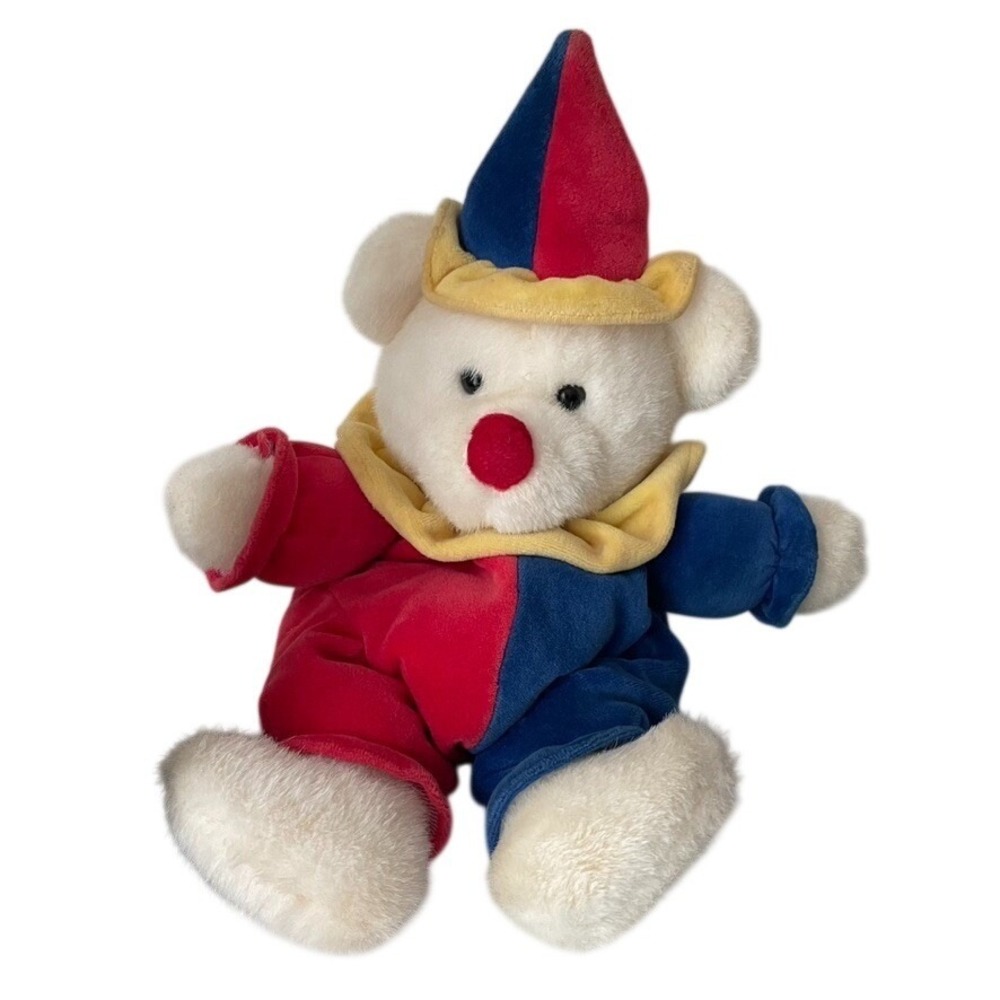 Vintage Prestige Toy Corp Jester Clown Teddy Bear Plush 9310